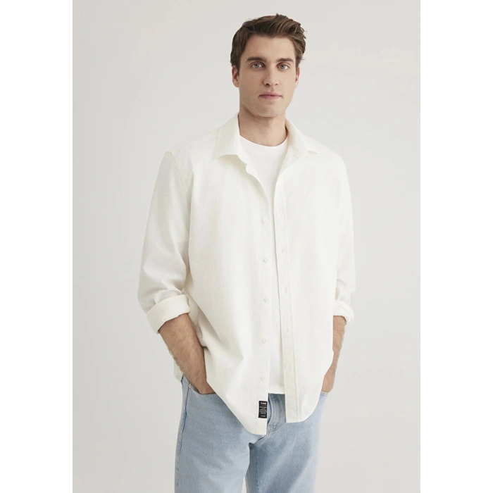 Mavi 0211424 Erkek Gomlek - Krem