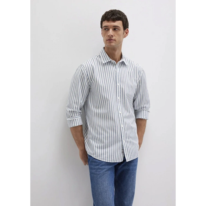 Mavi 0211705 Erkek Gomlek - Mavi Cizgili
