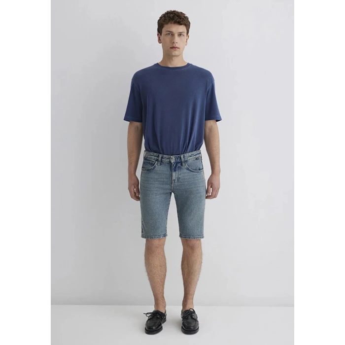 Mavi 0428489645 Tim 5 Cep Erkek Kot Sort. - Mavi