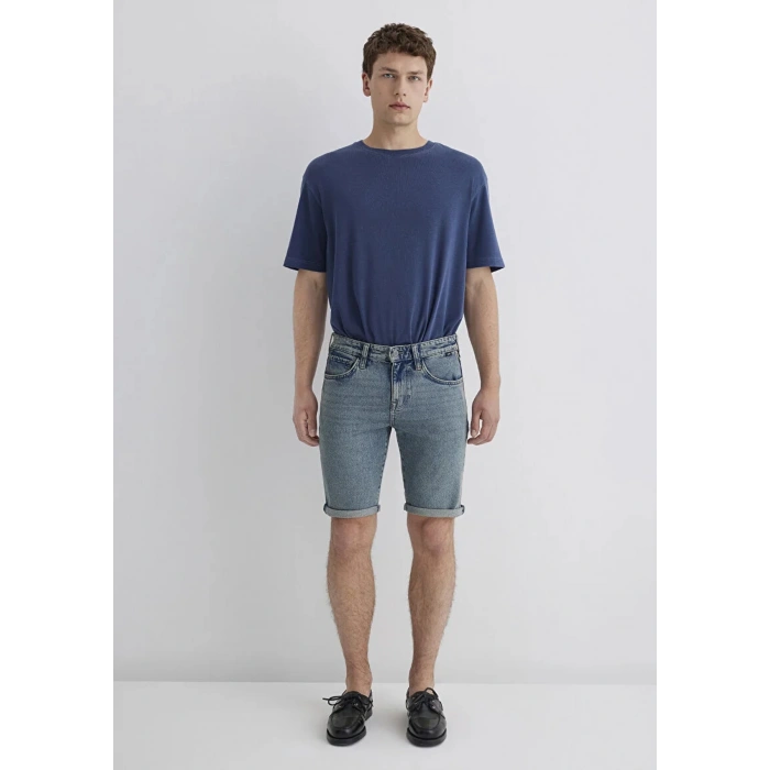 Mavi 0428489645 Tim 5 Cep Erkek Kot Sort. - Mavi