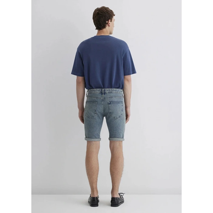 Mavi 0428489645 Tim 5 Cep Erkek Kot Sort. - Mavi