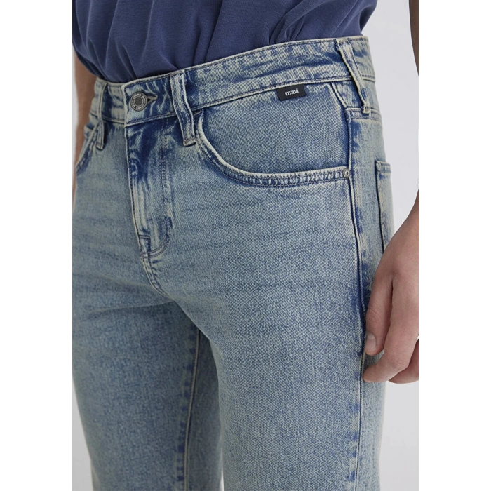 Mavi 0428489645 Tim 5 Cep Erkek Kot Sort. - Mavi