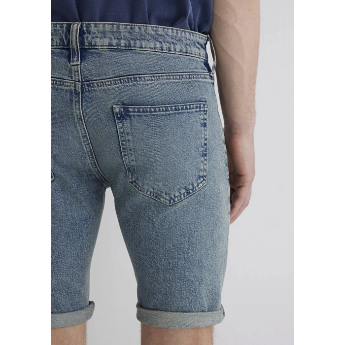 Mavi 0428489645 Tim 5 Cep Erkek Kot Sort. - Mavi