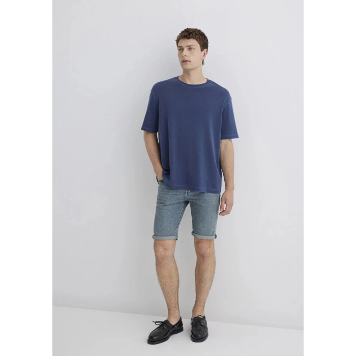 Mavi 0428489645 Tim 5 Cep Erkek Kot Sort. - Mavi