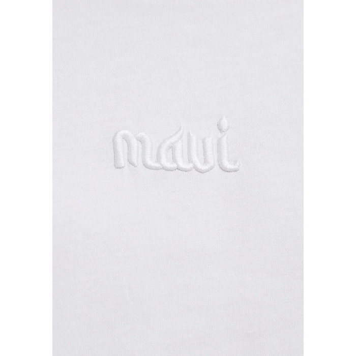 Mavi 0610100 0 Yaka Erkek Tshirt - Beyaz