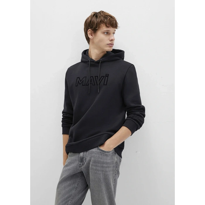 Mavi 0610941 Kapsonlu Erkek Sweat - Siyah