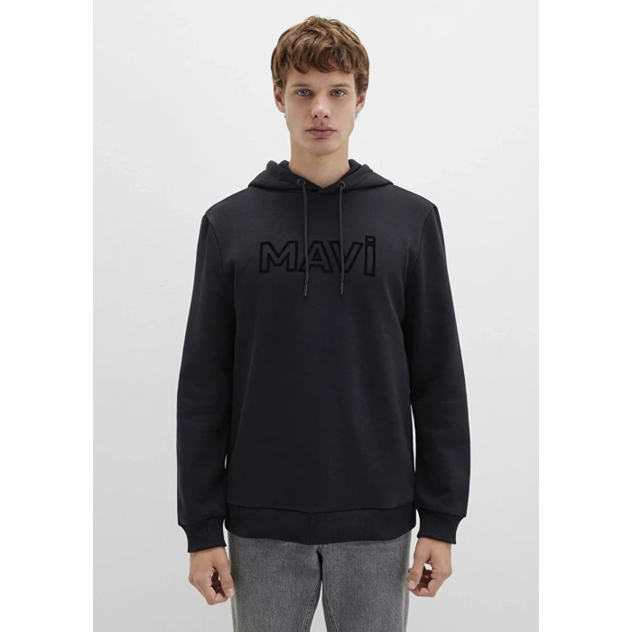 Mavi 0610941 Kapsonlu Erkek Sweat - Siyah