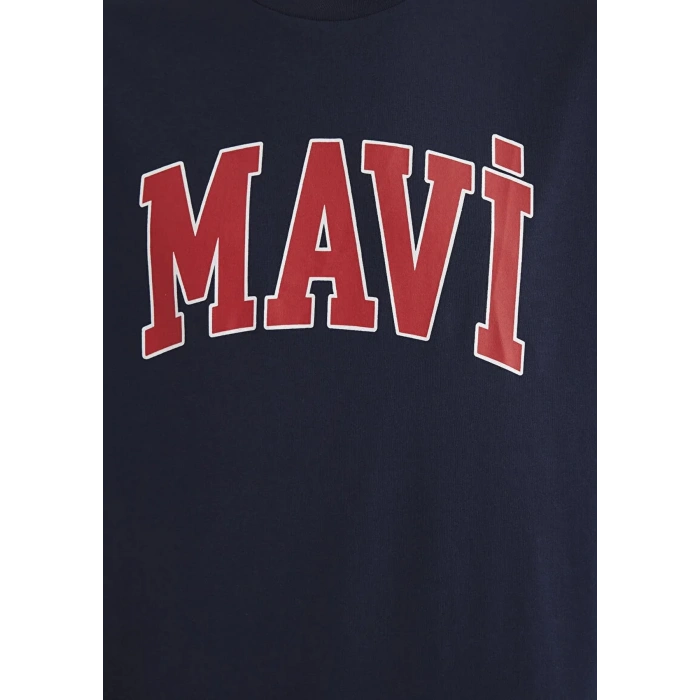 Mavi 0611711 0 Yaka Erkek Tshirt - Lacivert