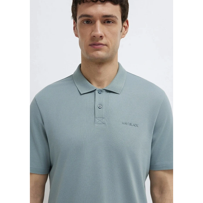 Mavi 0611837 Yakali Erkek Tshirt - Mint Yesil