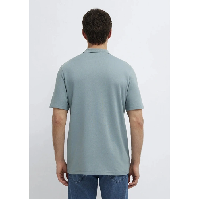 Mavi 0611837 Yakali Erkek Tshirt - Mint Yesil