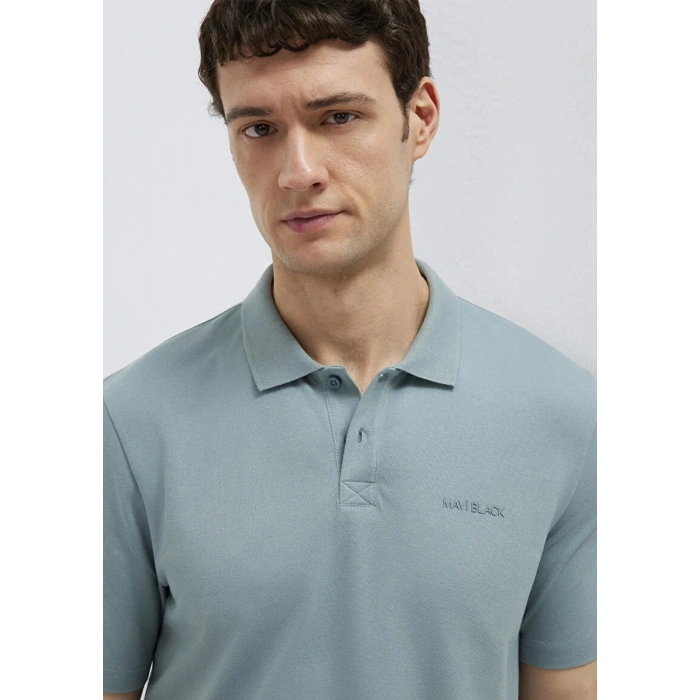Mavi 0611837 Yakali Erkek Tshirt - Mint Yesil
