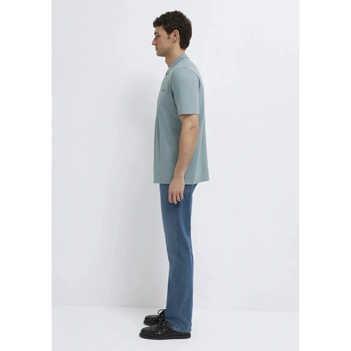 Mavi 0611837 Yakali Erkek Tshirt - Mint Yesil