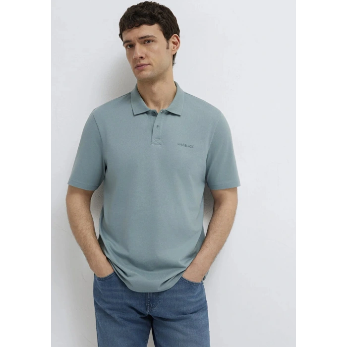 Mavi 0611837 Yakali Erkek Tshirt - Mint Yesil
