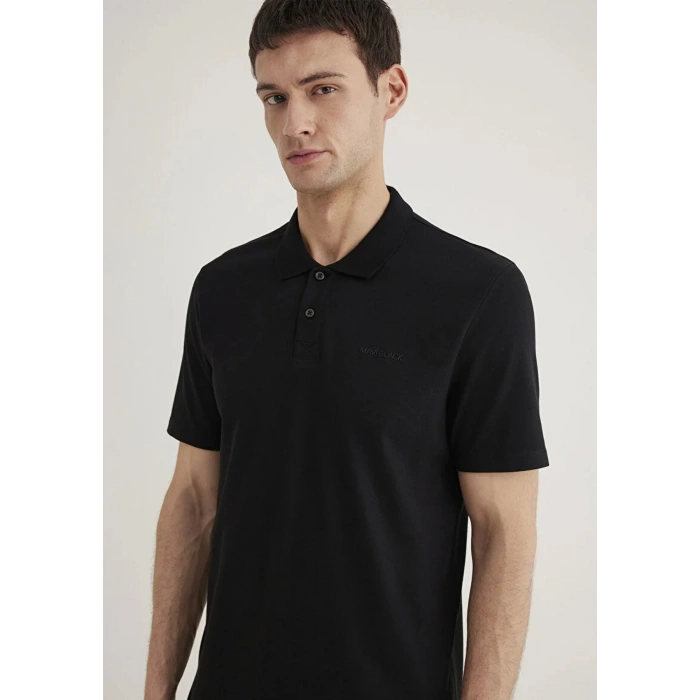 Mavi 0611837 Yakali Erkek Tshirt - Siyah