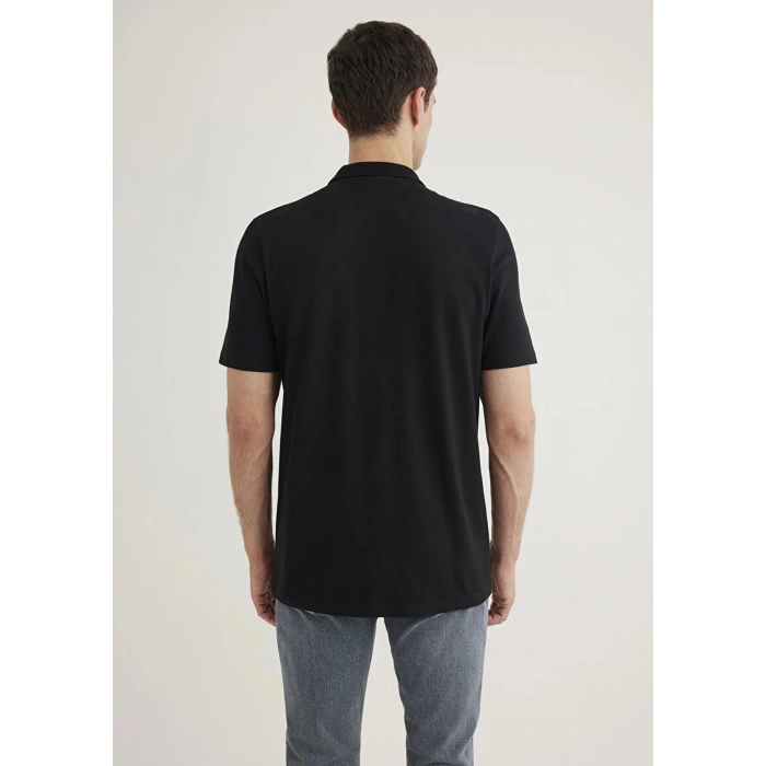 Mavi 0611837 Yakali Erkek Tshirt - Siyah