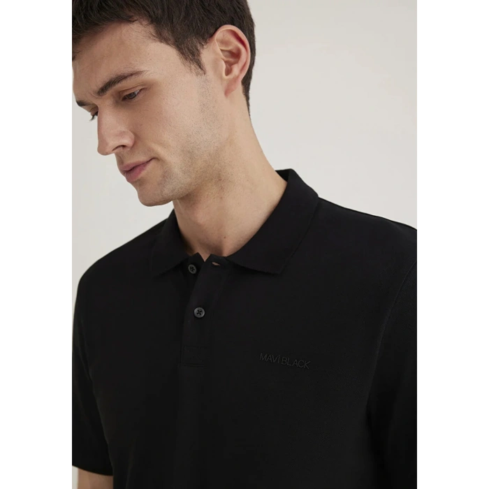 Mavi 0611837 Yakali Erkek Tshirt - Siyah