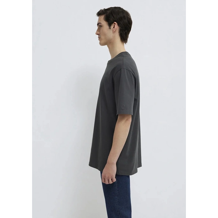 Mavi 0611924 0 Yaka Erkek Tshirt - Antrasit