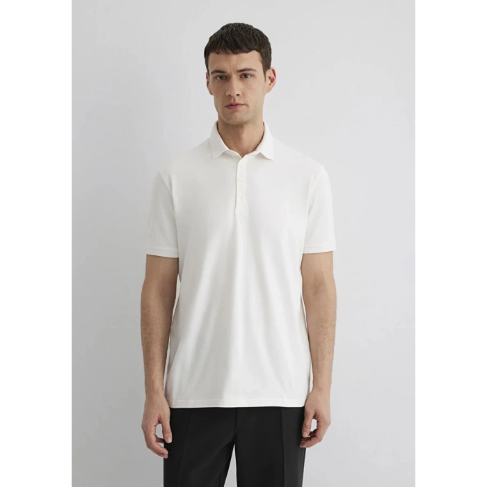 Mavi 0612011 Yakali Erkek Tshirt - Pudra