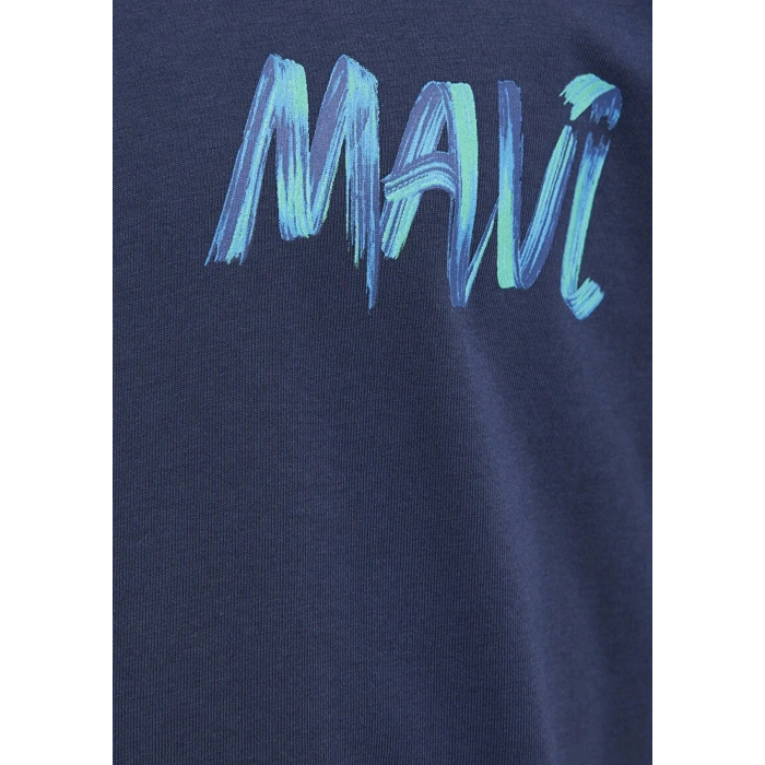Mavi 0612468 0 Yaka Ekrek Tshirt - Lacivert