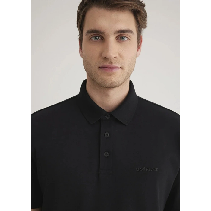 Mavi 0612520 Yakali Erkek Tshirt - Siyah