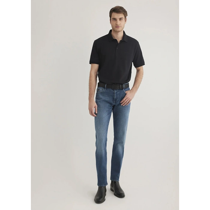 Mavi 0612520 Yakali Erkek Tshirt - Siyah