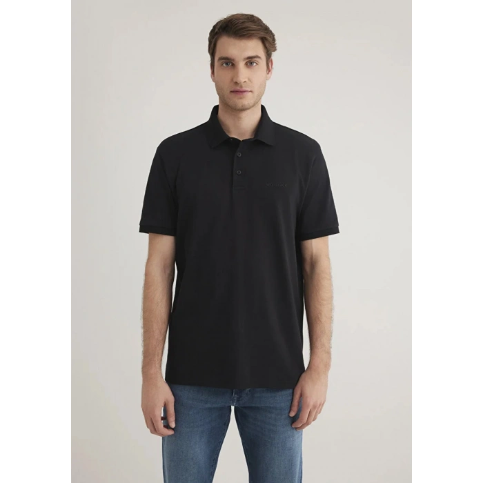 Mavi 0612520 Yakali Erkek Tshirt - Siyah