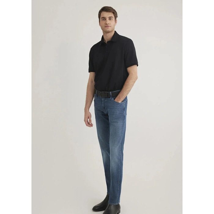 Mavi 0612520 Yakali Erkek Tshirt - Siyah