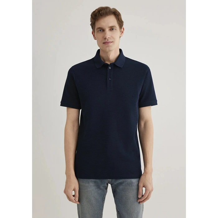 Mavi 0612521 Yakali Erkek Tshirt - Lacivert