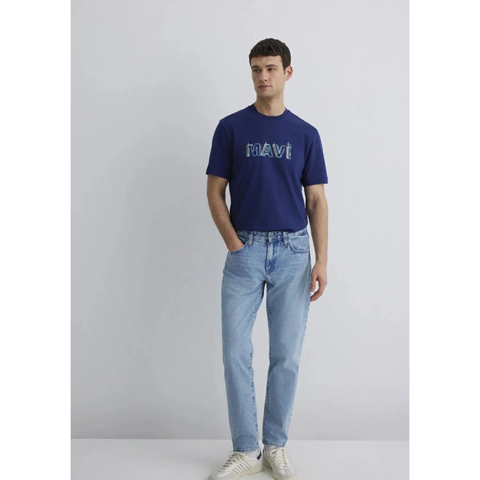 Mavi 0612587 0 Yaka Erkek Tshirt - Lacivert