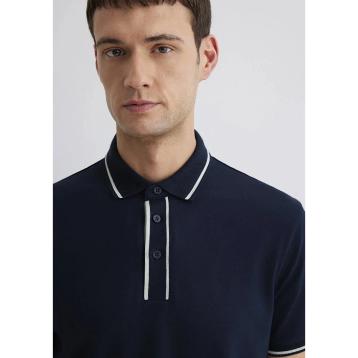 Mavi 0612648 Yakali Erkek Tshirt - Lacivert