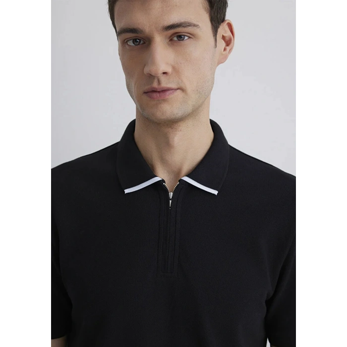 Mavi 0612654 Yakali Erkek Tshirt - Siyah