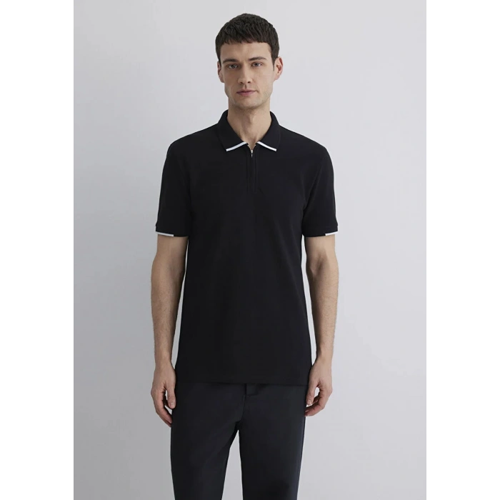 Mavi 0612654 Yakali Erkek Tshirt - Siyah