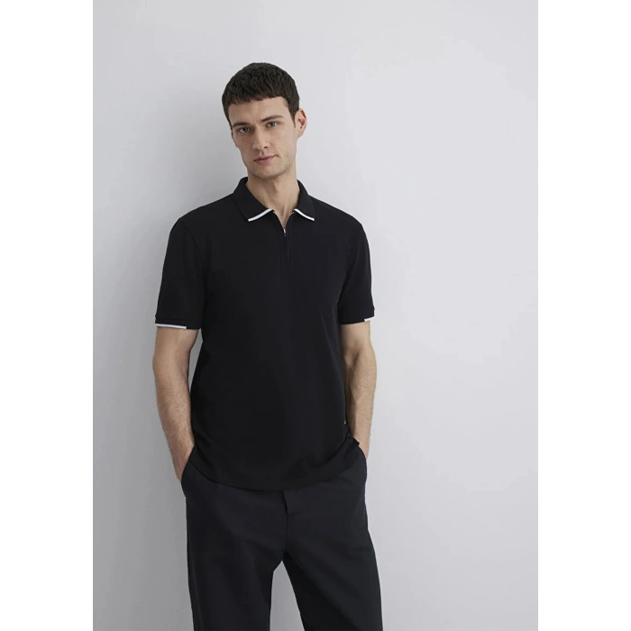 Mavi 0612654 Yakali Erkek Tshirt - Siyah