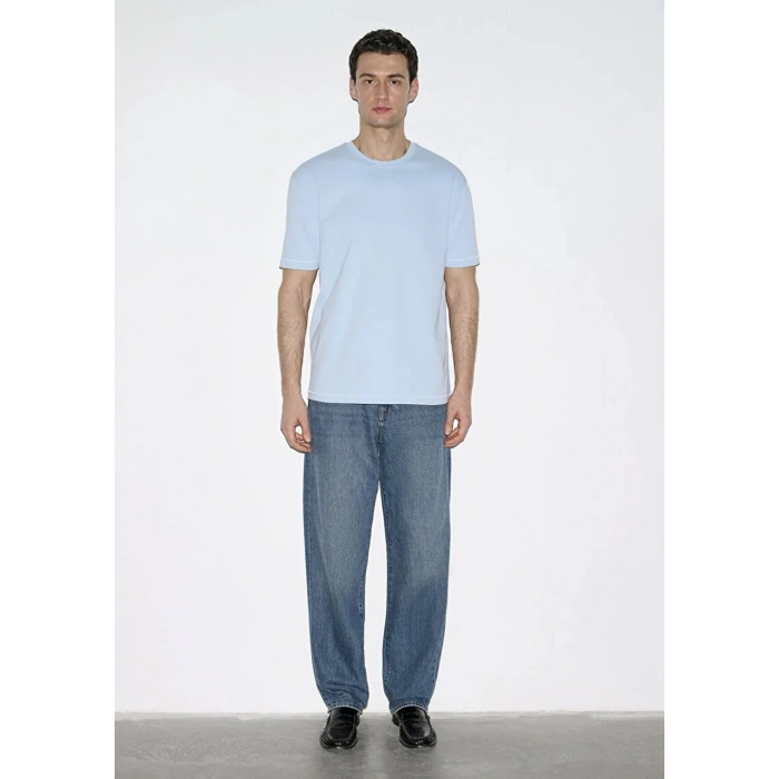 Mavi 0612819 0 Yaka Erkek Tshirt - Mavi