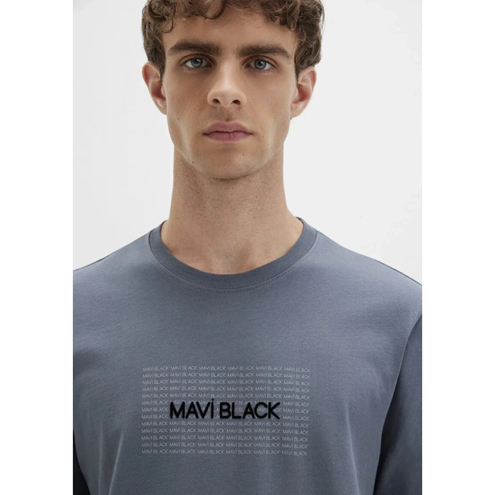 Mavi 0613042 0 Yaka Erkek Tshirt - Indigo