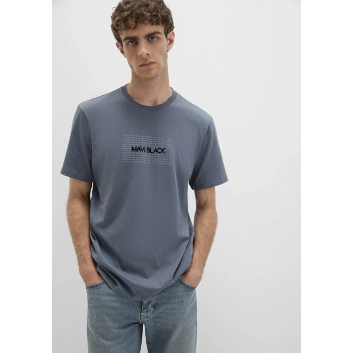 Mavi 0613042 0 Yaka Erkek Tshirt - Indigo