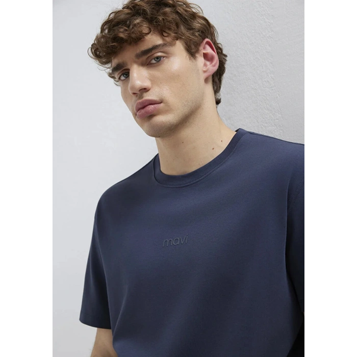 Mavi 0613102 0 Yaka Erkek Tshirt - Lacivert
