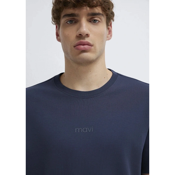 Mavi 0613102 0 Yaka Erkek Tshirt - Lacivert