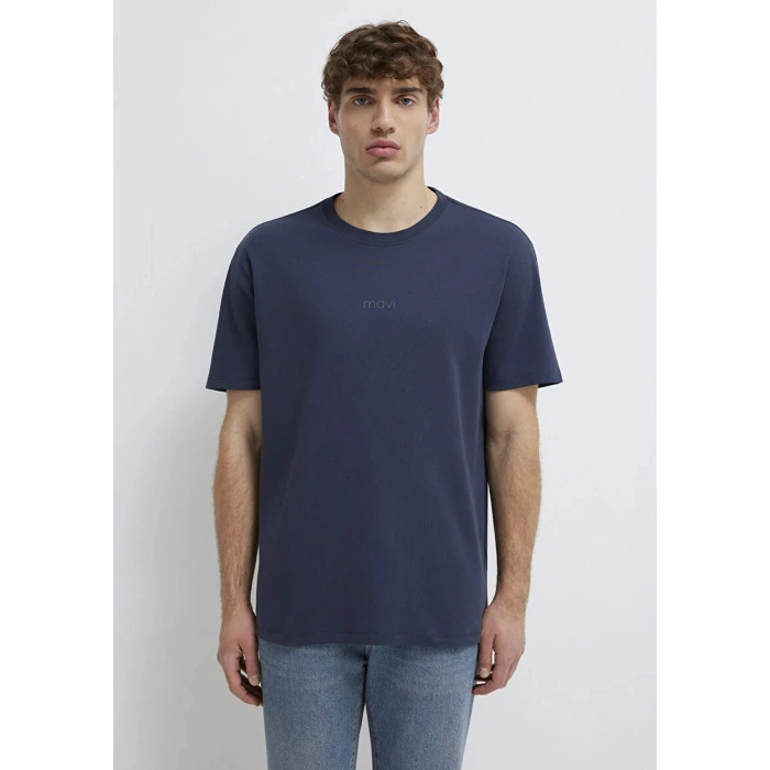 Mavi 0613102 0 Yaka Erkek Tshirt - Lacivert