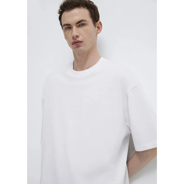 Mavi 0613113 0 Yaka Erkek Basic Tshirt - Beyaz