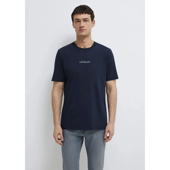 Mavi 0613135 0 Yaka Erkek Tshirt - Lacivert