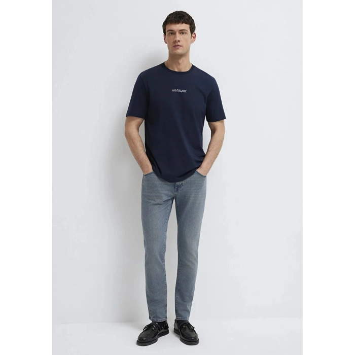 Mavi 0613135 0 Yaka Erkek Tshirt - Lacivert