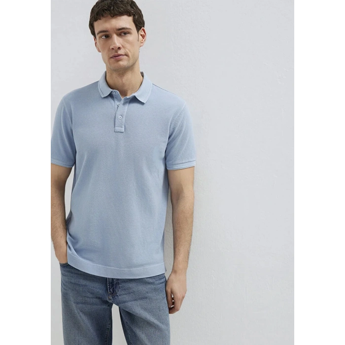 Mavi 0613151 Yakali Erkek Tshirt - Mavi