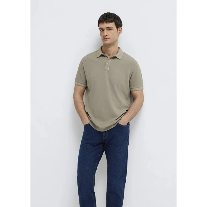 Mavi 0613151 Yakali Erkek Tshirt - Yesil
