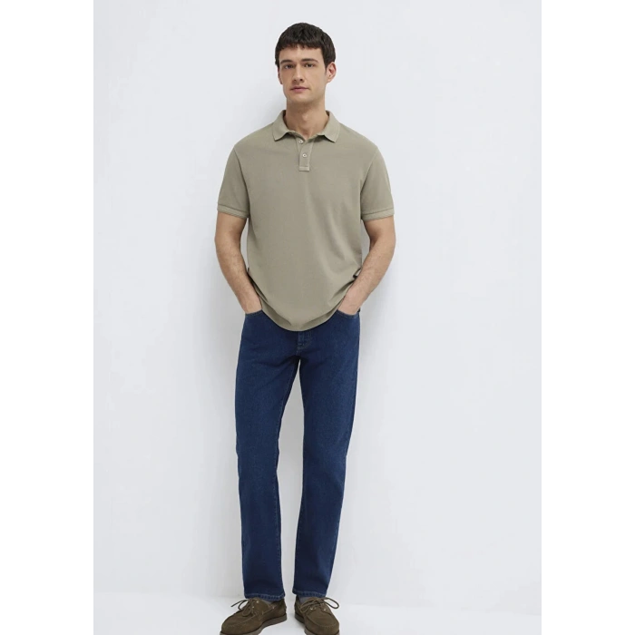 Mavi 0613151 Yakali Erkek Tshirt - Yesil