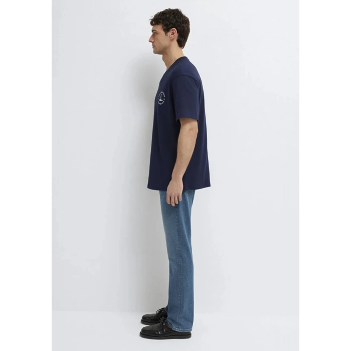 Mavi 0613282 0 Yaka Erkek Tshirt - Lacivert