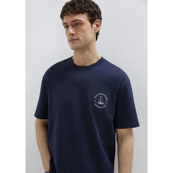 Mavi 0613282 0 Yaka Erkek Tshirt - Lacivert