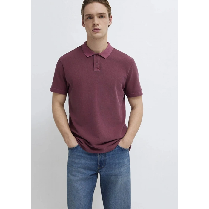Mavi 0613311 Yakali Erkek Tshirt - Bordo