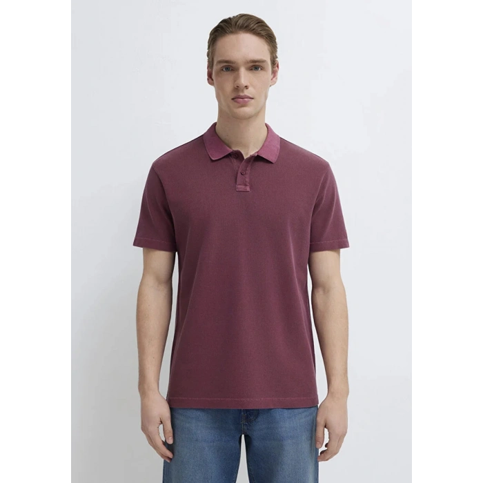 Mavi 0613311 Yakali Erkek Tshirt - Bordo