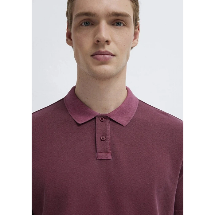 Mavi 0613311 Yakali Erkek Tshirt - Bordo